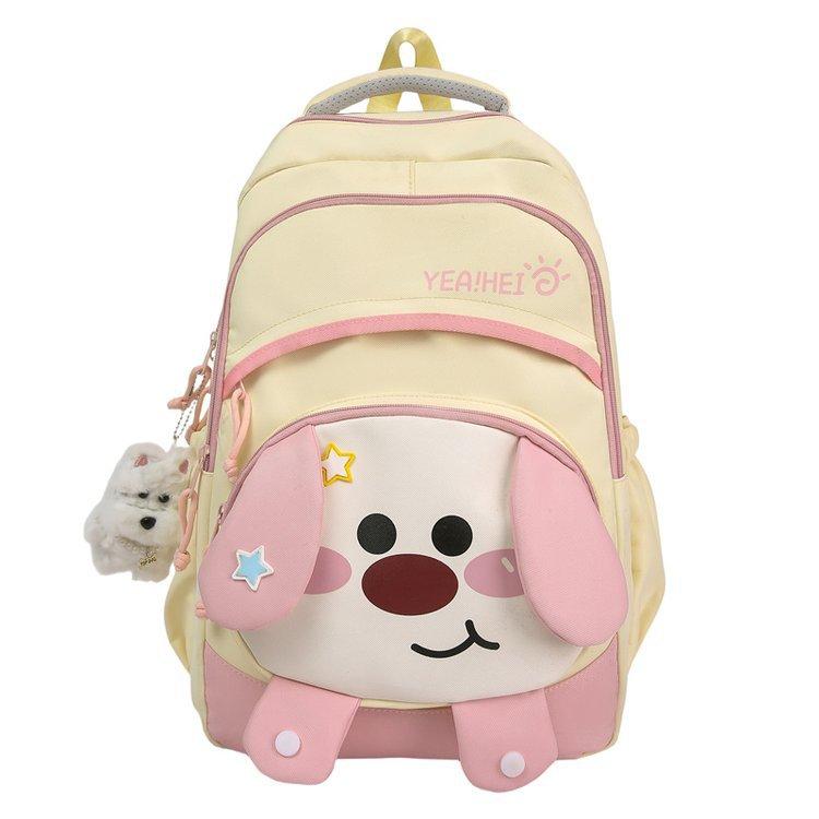 Schoolbag New Girl Casual Cute Cartoon Lightweight Versatile Junior High School Student High School Bag Large Capacity Backpack