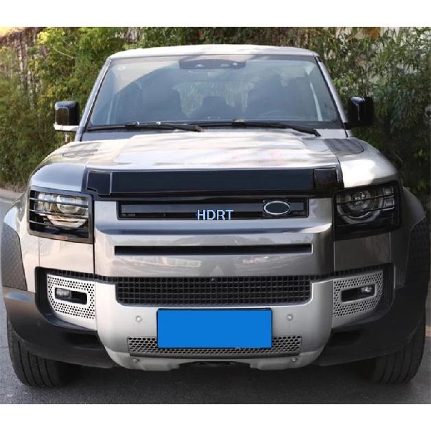 Car Style Front Head Light Cover Lamp Frame Protector Decoration Accessories Exterior Sticker Fit For Land Rover Defender  +