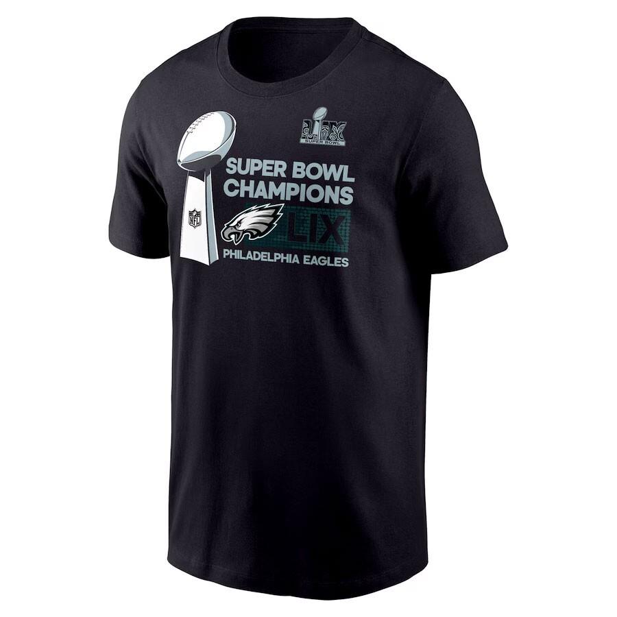 Philadelphia Eagles Super Bowl LIX Champions T-Shirt - Black Unisex T-Shirt
