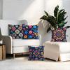 4Pcs Bright Colorful Floral Print Single-Sided Cushion Cover For Living Room Bedroom Car Home Decor