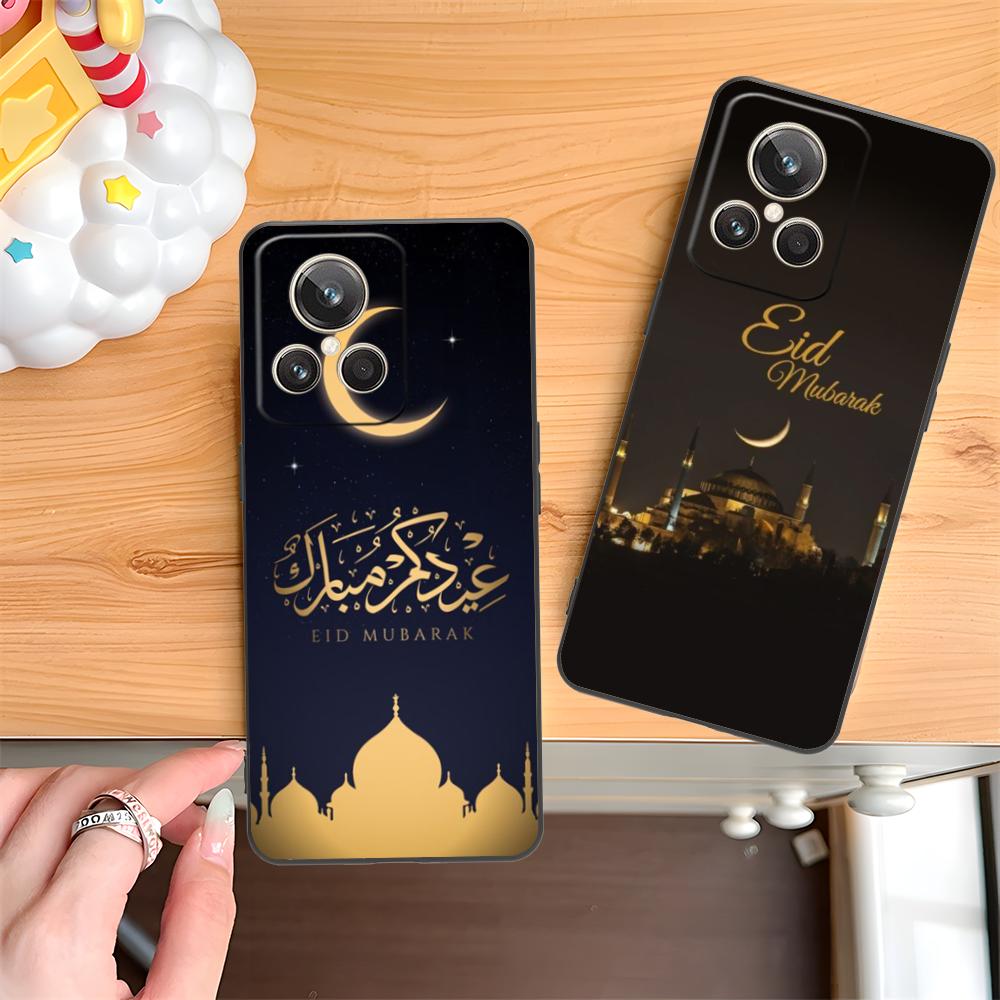 Eid Mubarak Mobile Phone Case for Realme GT 8 Neo Pro C75 73 71 C67 65 C55 53 C35 31 C20 15 Colorful Printing Cover Cover Luxury