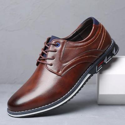 Markowe Męskie Buty Biznesowe Skórzane Buty Biurowe Casualowe Buty dla Mężczyzn Czarne Oksfordy Oddychające Męskie Mokasyny Wygodne Buty Męskie Rozmiar 48