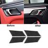 4Pcs Carbon Fiber Door Handle Bowl Cover Trim For Porsche Macan 2014-