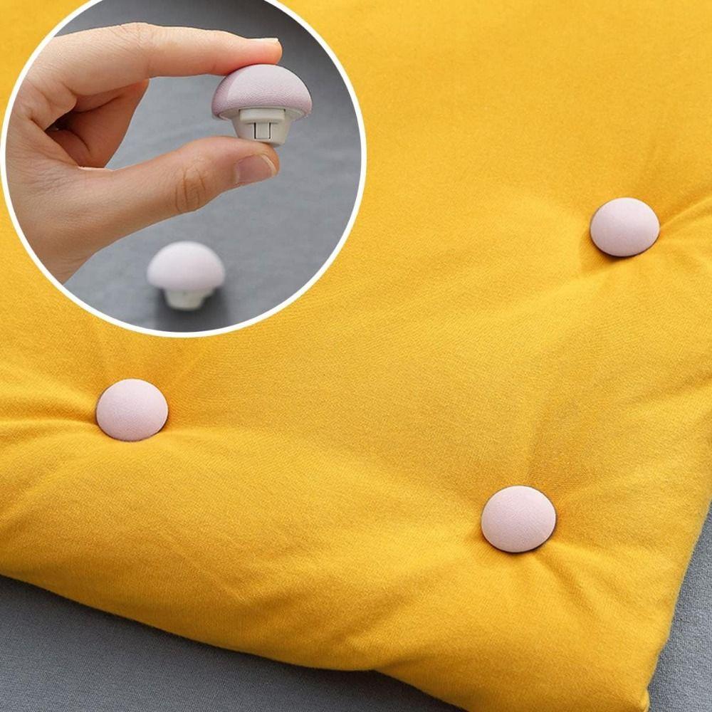 12Pcs Mushroom Duvet Cover Clips Safe Blanket Buckles  Keeps Comforter from Shifting