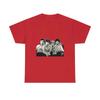 Talking Heads David Byrne Druck Schwarz Weiß Schweres Baumwoll-T-Shirt
