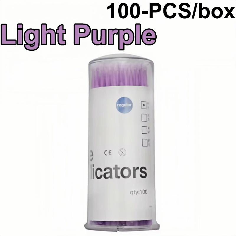 100Pcs Dental Disposable Micro-Swabs Tooth Cleaning Tools Adhesive Mini-Brushes Oral Cosmetic Eyelash Cotton Swabs