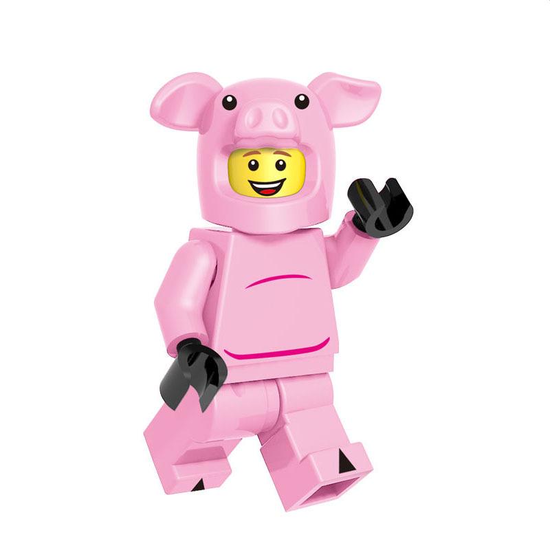 Cartoon Anime Princess Animal Blind Box Mini Building Block Figurines