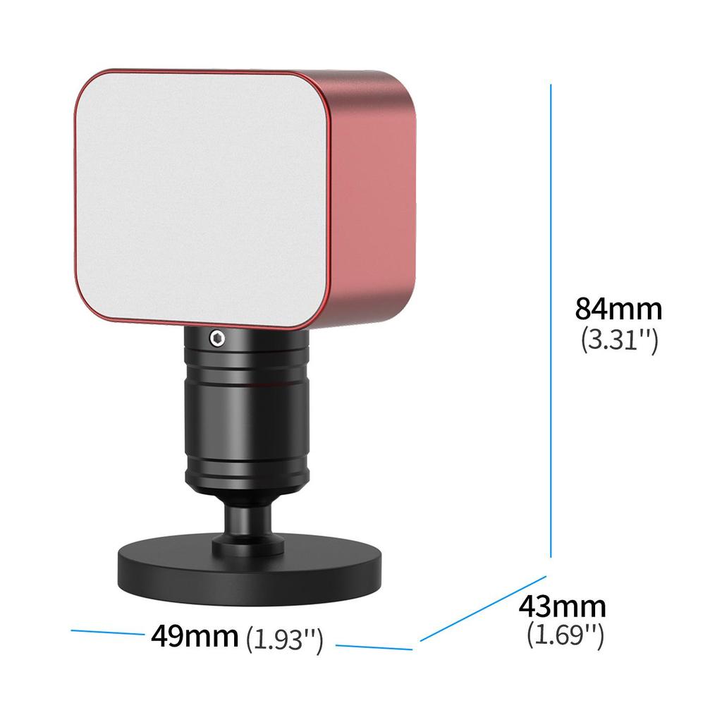 Compact Rechargeable Fill Light with Adjustable Brightness for Mobile Live Streaming and Selfies