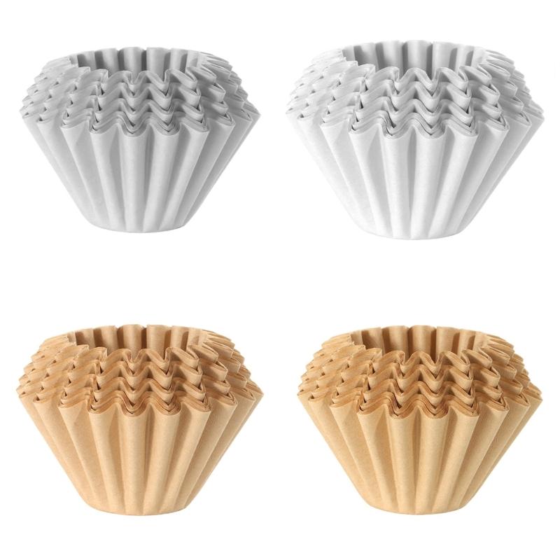 Pack Of 100 Pouring Over Coffee Filter Paper for Coffee Dripper Unbleached Filter Sheets For Home Brewing