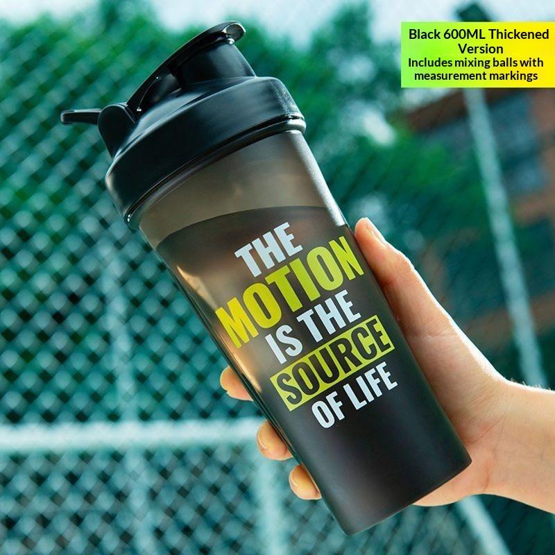 Portable Shaker Bottle With Measurement Markings Ideal Gift for Fitness Lovers Protein Meal Replacement