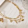 Vintage Shell Starfish Fishtail Clavicle Chain Necklace For Women Bohemian Rice Beads Choker Summer Beach Vacation Charm Jewelry