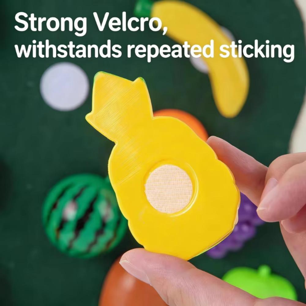 Baby Felt Board Play Food Toys Wall Sticker Fruits Vegetables Pretend Play Kitchen Games Fine Motor Skills Early Educational Toy