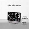 Home Temperature Humidity Meter Clock with Comfort Reminder Electronic LED Digital Alarm Clock Dual Alarms Snooze Table Watch