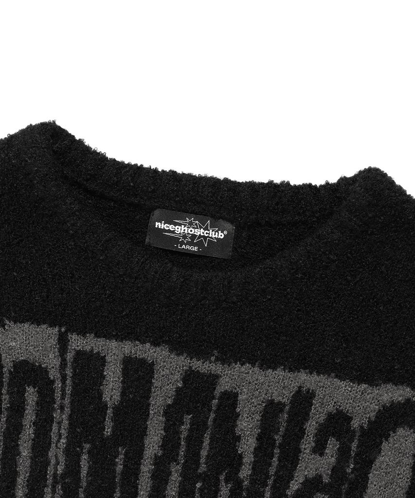 NICEGHOSTCLUB Anime L/S Knit Tee_Black(Ng2Efuk608A)