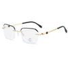 Ultra-Light Frameless Middle-Aged And Elderly High Definition Anti-Blue Reading Glasses Business Wind Age-Reducing Reading Glasses Anti-Fatigue