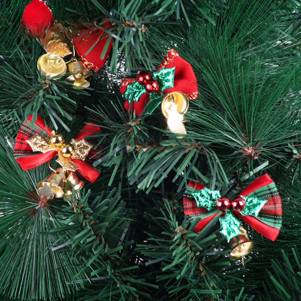 Charmant Ensemble Miniature de Cloches à Nœuds de Noël Pour Couronnes Élégantes et Décorations de Fêtes