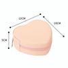 Solid Color Jewelry Box Heart-Shaped Necklace Storage Box Earrings Storage Box  Jewelry Storage