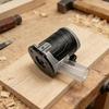 Aluminum Alloy Edge Trimming Machine Cover with Transparent Shield and Vacuum Dust Collection for Precision Work