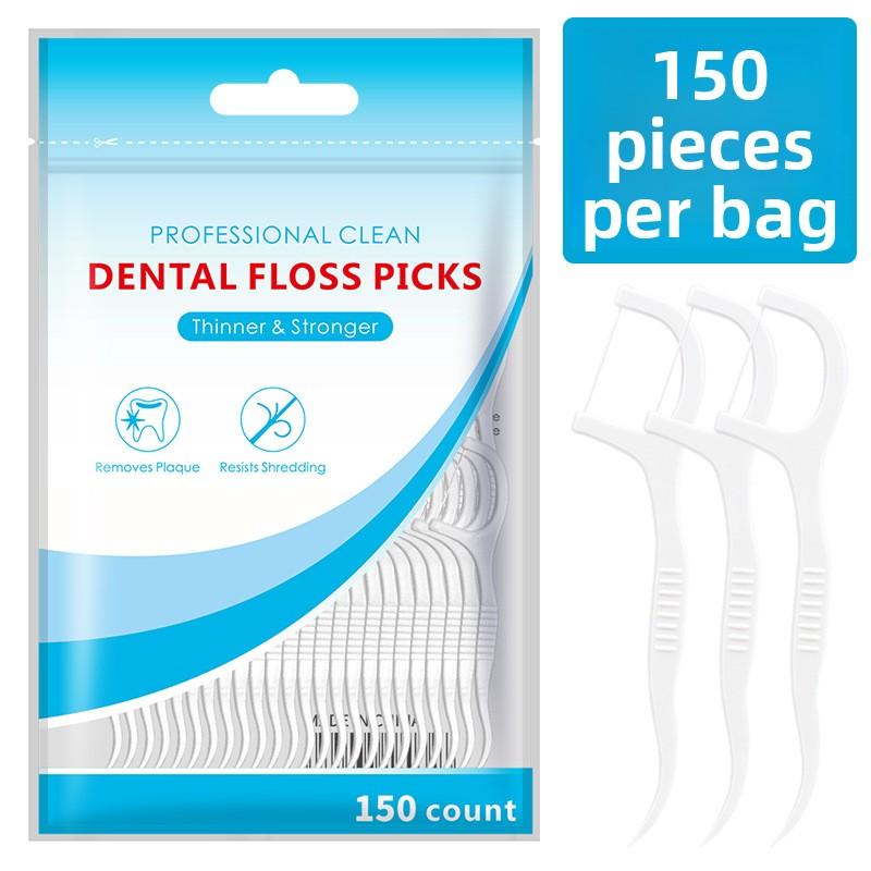 High-Tensile Plastic Floss Sticks 50-80 Count Oral Hygiene Toothpick Pack