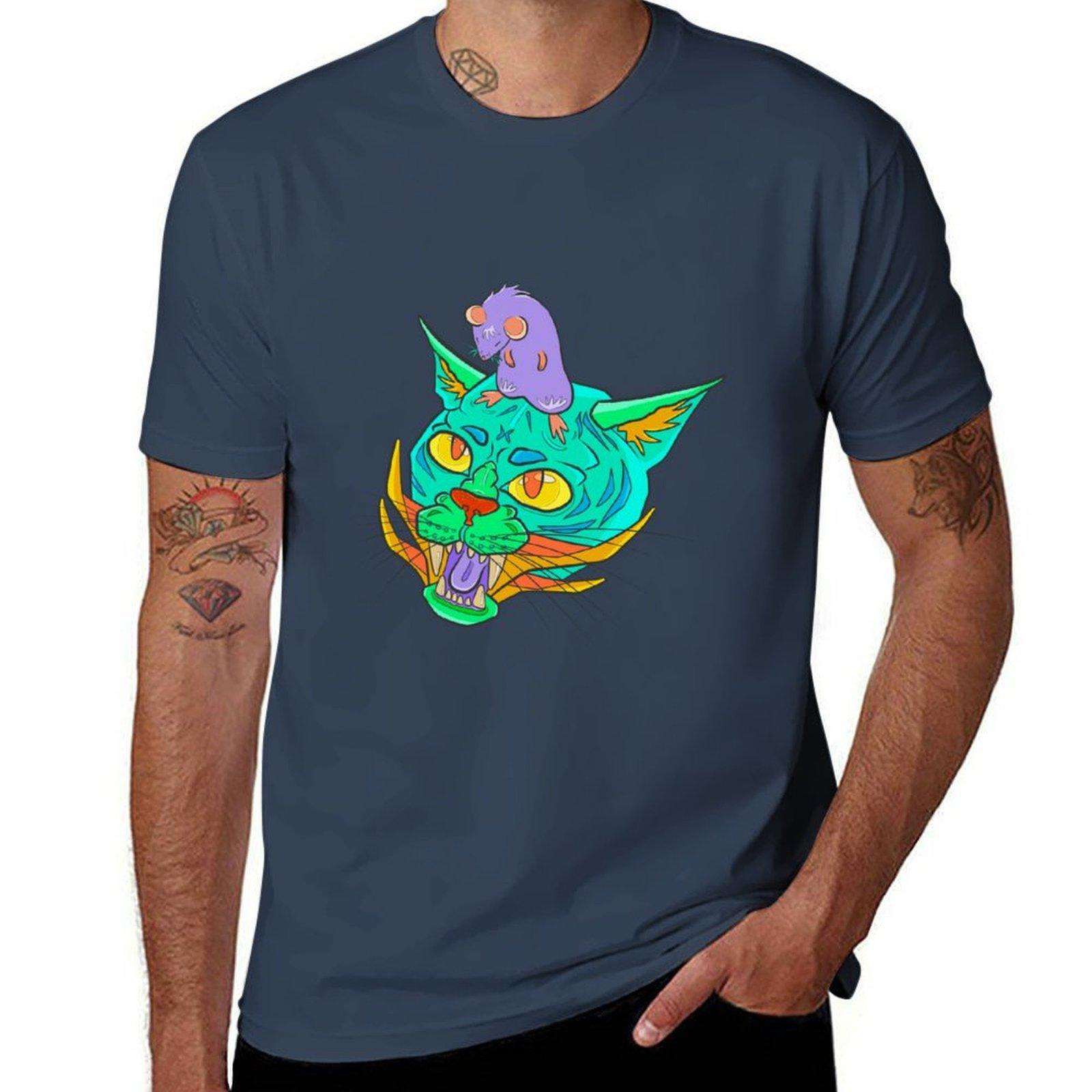 Mad Cat TShirt Standard Fit Solid Tee Shirt S