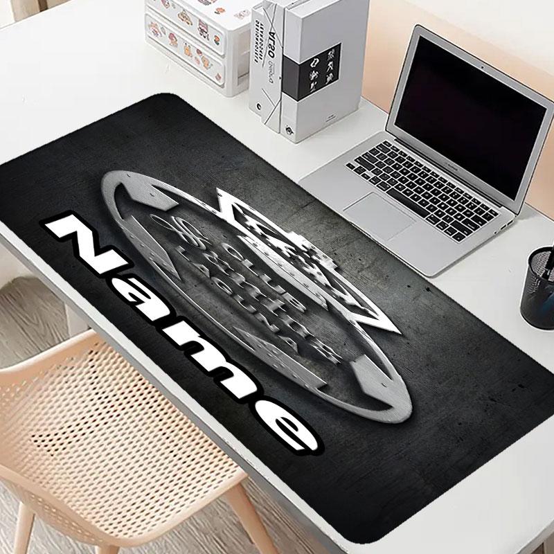 Custom Name Personalized Club Santos Laguna Pattern Mousepad, Laptop PC Desk Mat, Decorative Desk Mat for Home Keyboard Pad Gift
