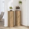 vidaXL Plant Stand 2 Pcs. Artisan Oak 25x25x80 Cm Wood-based Material