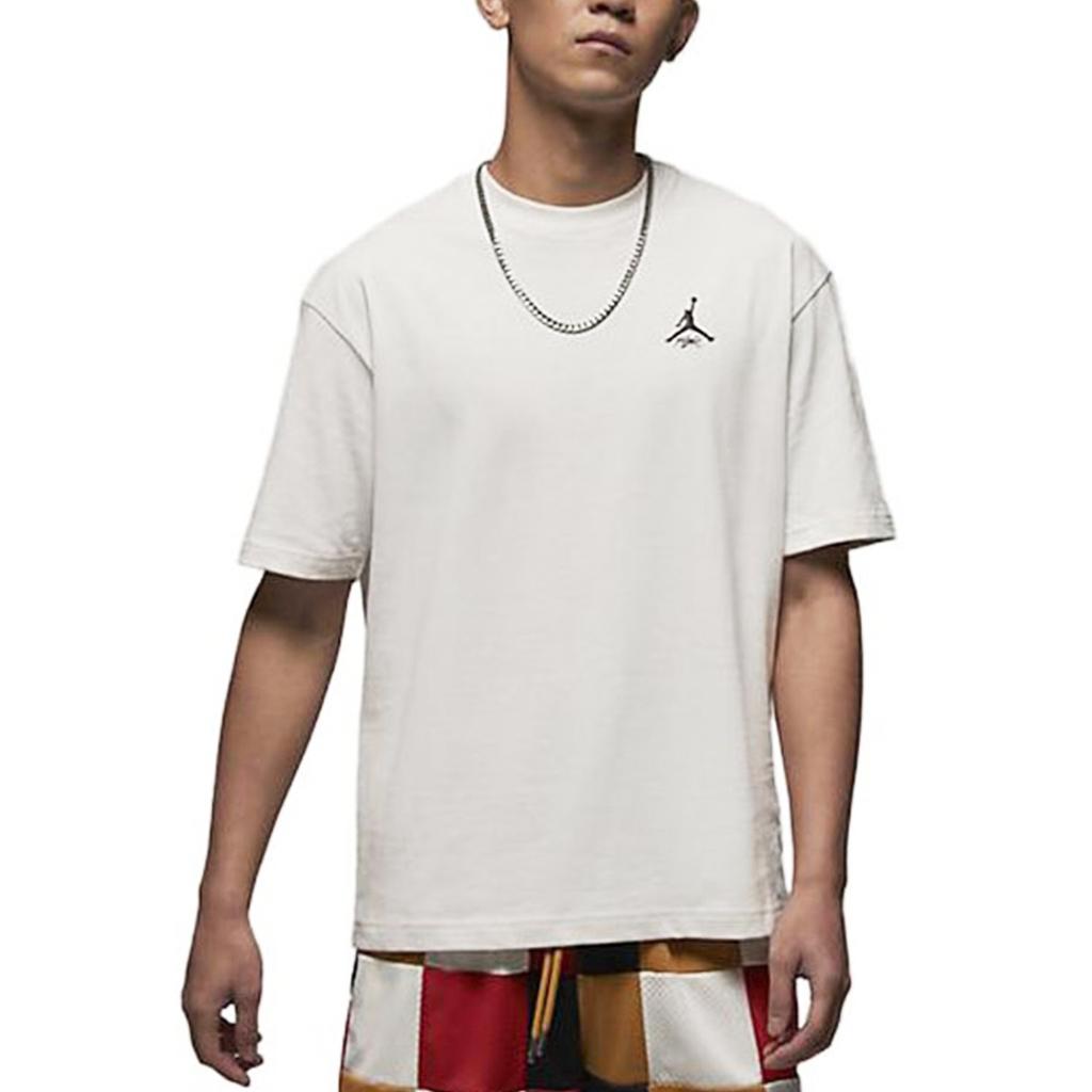 New Jordan Drop Shoulder Sleeve T-Shirt Men's White DX9562-030