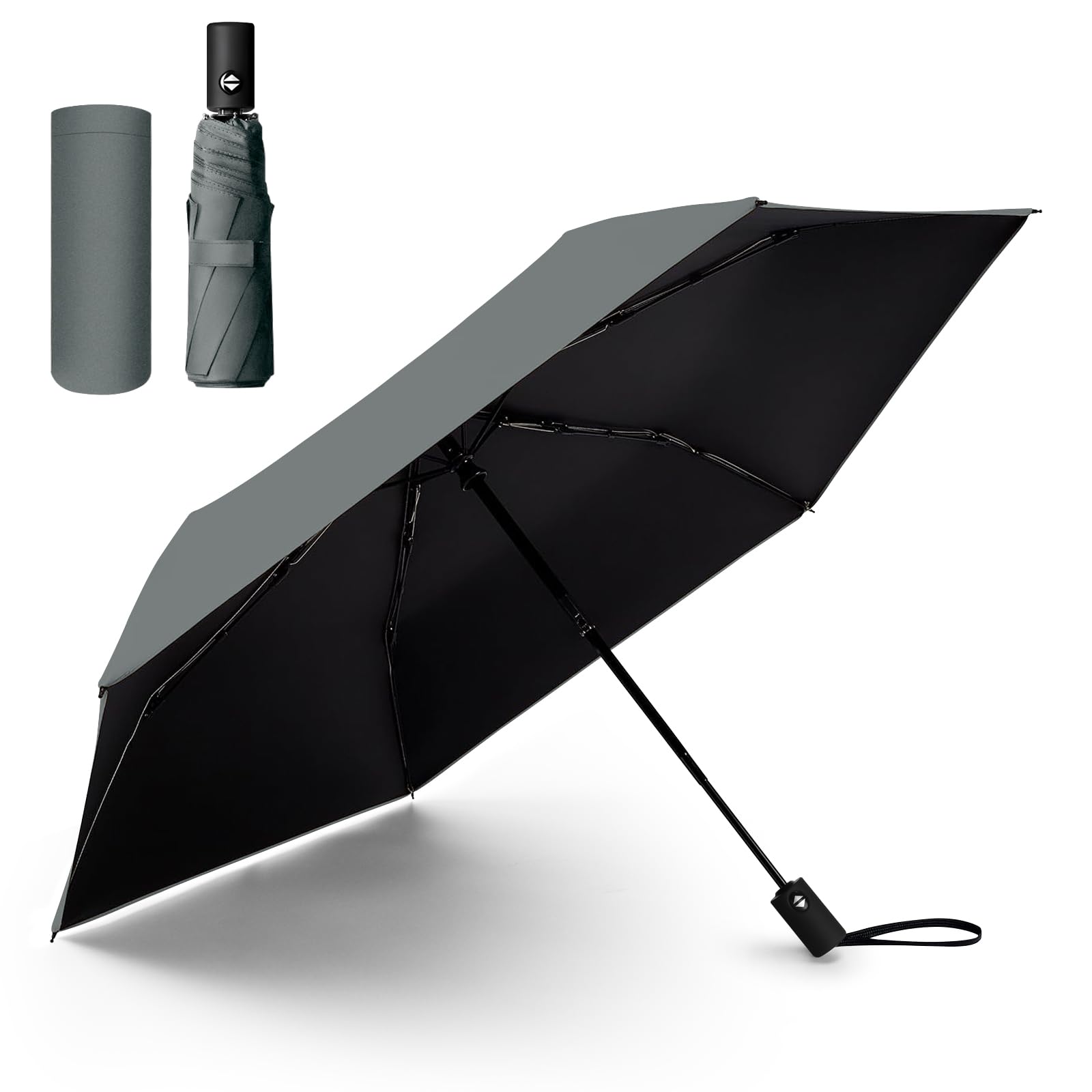 

Солнечный зонт Складной зонт с УФ-защитой Автоматическое открытие и предохранитель Складной Складной Для солнечной и дождливой погоды 27 см в сложенном виде 99 см в открытом виде УФ-защита Дождь Легко