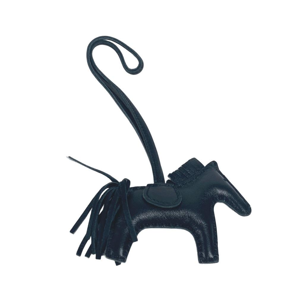 HERMES Horse Rodeo PM TRAP Bag Accessories All Black So Black Bag Charm