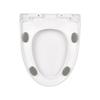 Universal Not Slip Toilet Seat Replacement Heavy Duty Quiet Slow Closing Designs Lid Case for Classical Toilet Models
