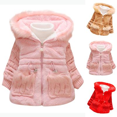 Kleinkind Baby Junge Mädchen Solide Outwear Langarm Hoodie Warme Kleidung Mantel Jacke