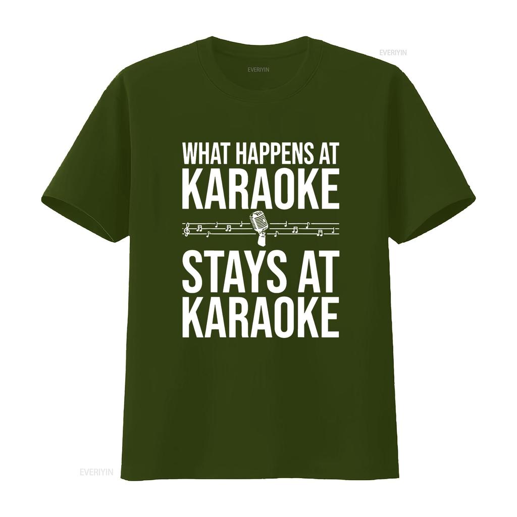 Funny Karaoke Designs For Singers Music Lovers T Shirt vintage Washed fashion streetwear Breathable Casual Stretched