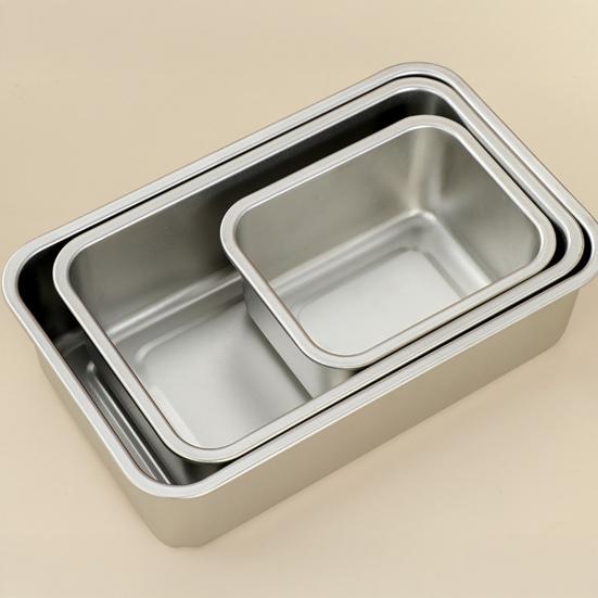 304 Stainless Steel Bread Baking Pan with Sealing Lid Deep Loaf Nonstick Pan Rust-Proof Bread Baking Dish Bakeware