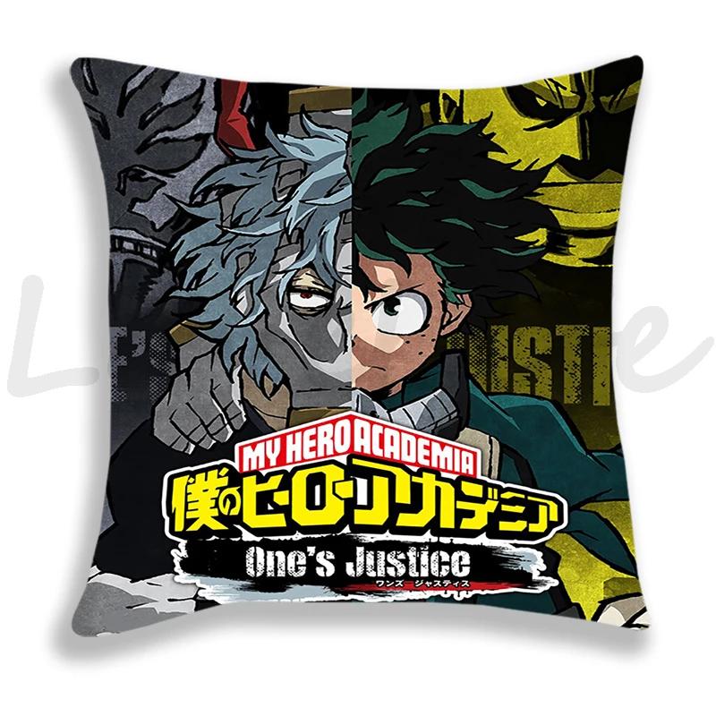 My Hero Academia Kissenbezug Cartoon Zierkissenbezug Coole Kissenbezüge Sofa Anime Kissenbezug Deku Bakugou Dekor Kissenbezug