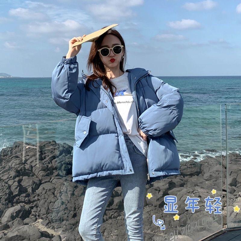 FASHION new down jacket cotton jacket women's  winter short ins Korean version bf student clothing bread clothes cotton clothes trendy Clothes