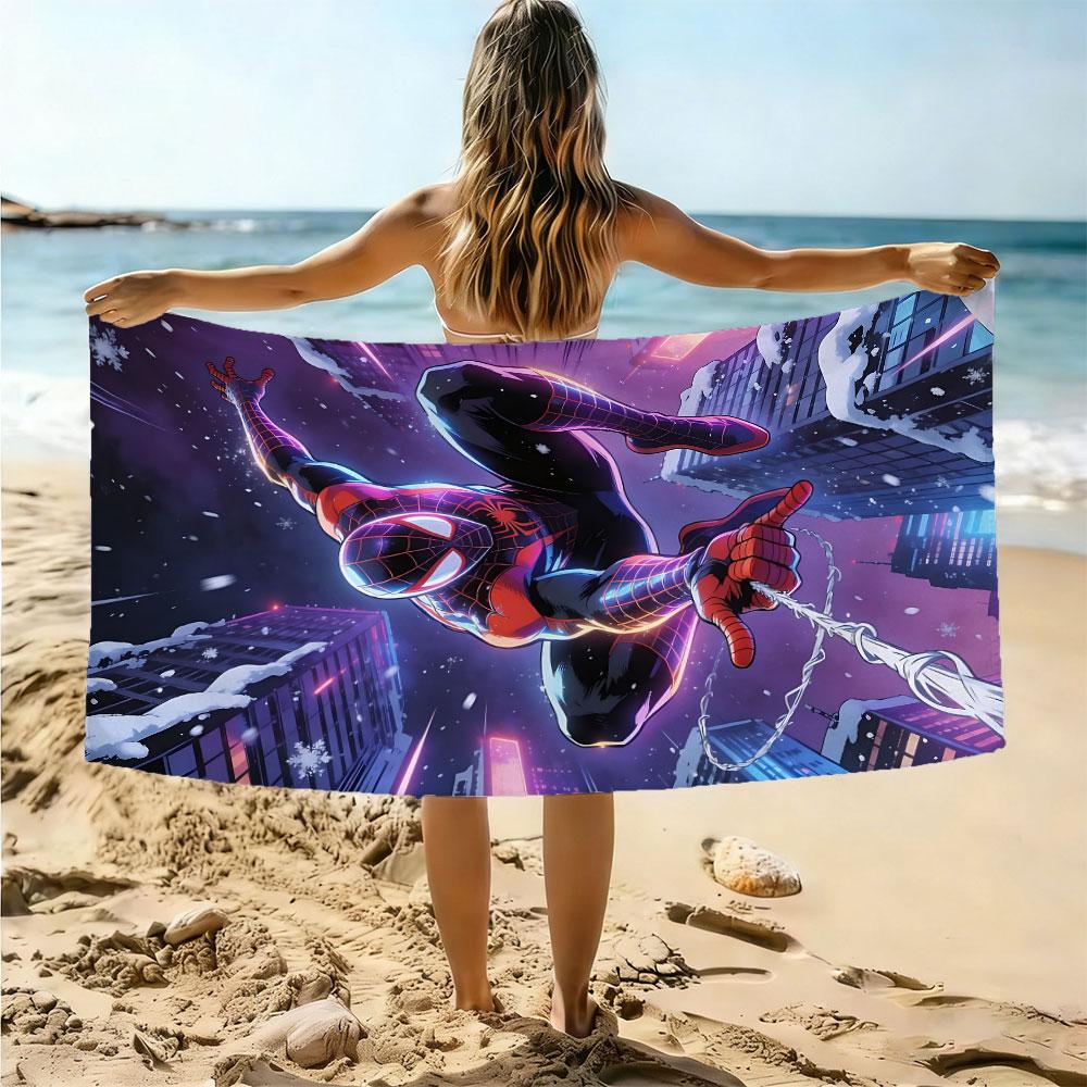 

Spider-Man Beach Towel,Superhero Quick-Drying Pool Towel Kids Bath Towel Blanket for Summer Vacation Multiple Sizes Available W30*H60(CM)