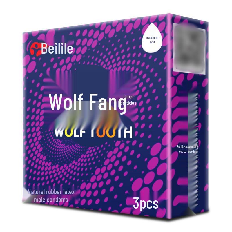 Beilile Ultra-Thin Large Dotted Condoms 10 Pack for Clitoral Stimulation - Adult Intimate Family Planning Supplies