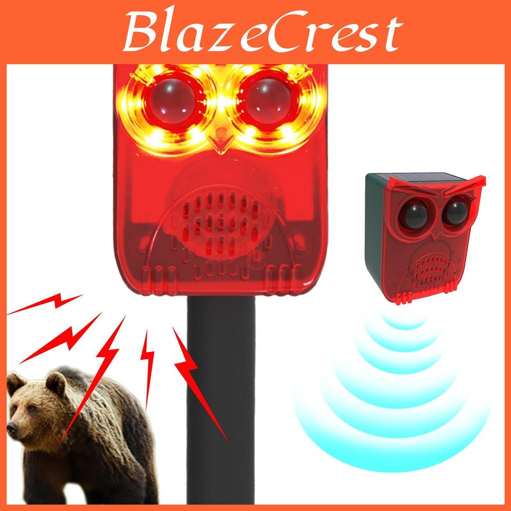 New Motion Alarm Solar Sensor Home Security Alarm Animal Repeller Loud Noise Maker Deter Raccoons Deer Skunks Bears And Coyotes