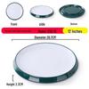 Nordic Round Melamine Shallow Plate for Buffets and Stir-Fry Dishes
