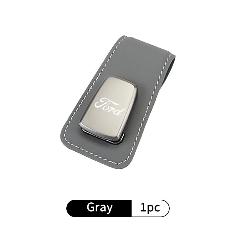 Fashion Car Sun Visor Glasses Stand Sunglasses Card Clip For Ford Escape Ecosport Fusion Explorer Expedition Taurus SN4