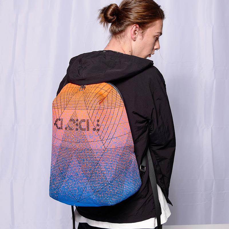 Women Backpack Flyknik School Bag for Teenage Boys Girls Men Laptop Bag 15.6 inch Street Trend Hit Color Gradient Lightweight Casual Backpack