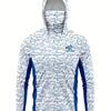 Men's Outdoor Long Sleeve Hooded Fishing Top Loose Breathable Lightweight Sunscreen Suitable for Outdoor Activities