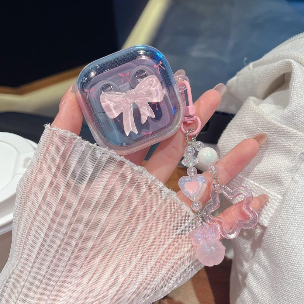 Butterfly Flower Earphone Case For Samsung Galaxy Buds 4 Pro Buzz 4 Pro Cover Rabbit Star Puppy TPU PC Headphone Accessories