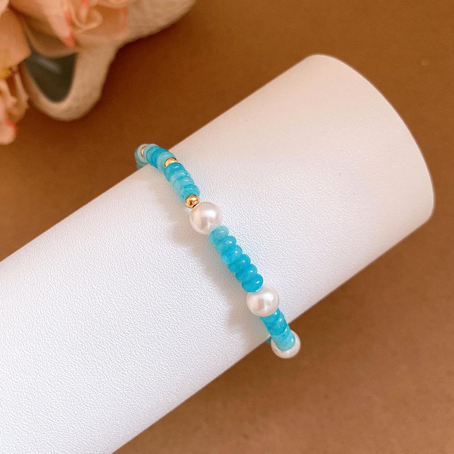 Elegant Shallow Sea Pearl Bracelet: Exquisite Beaded Pull String Design for a Sophisticated Touch