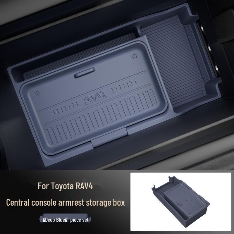 

Toyota RAV4 Armrest Organizer: Compatible with 26 Models - Multi-functional Console Storage Box