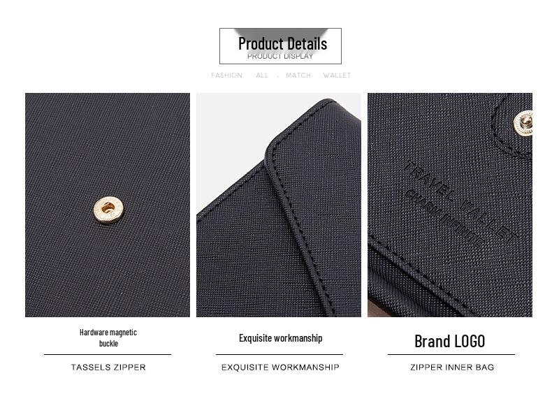 Tao Yin 2024 RFID Anti-Theft Passport and Card Holder: Simple, Solid Color, Multi-Functional for Travel