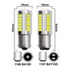 2 PCS P21W Ba15s 1156 Car LED Signal Light Bay15d 1157 12V LED Tail Trun Brake Reverse Parking Bulb Red White Yellow 5730 33SMD
