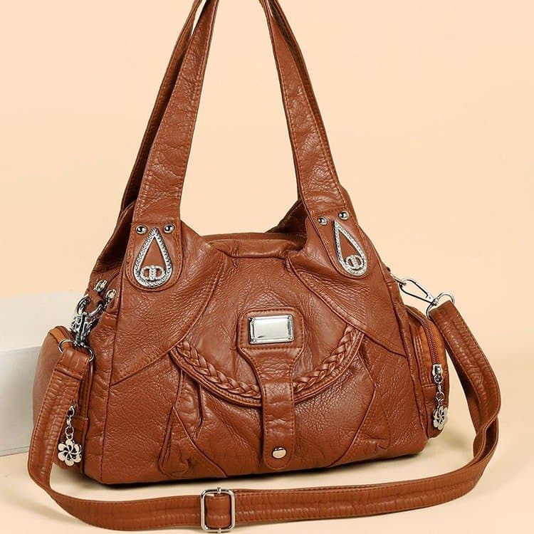 Tote bag women's commuter large-capacity shoulder messenger bag