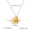 Ocean Seahorse Shell Pendant Necklace Minimalist Collarbone Chain Jewelry