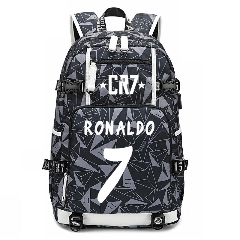 Football Star Surrounding Student Bag Camouflage Backpack Leisure Travel Mountaineering Bag